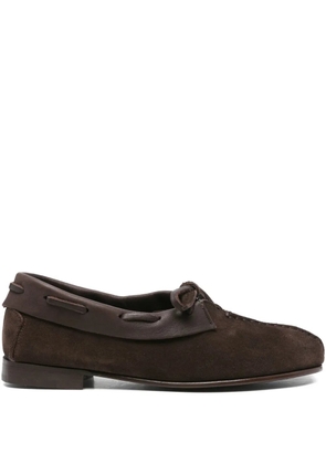 Hereu lace-up suede boots - Brown
