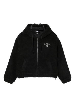 NEW ERA CAP logo fleece jacket - Black