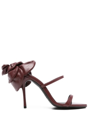 Magda Butrym bow-embellished leather sandals - Red
