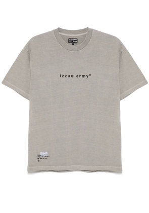 izzue logo-print T-shirt - Grey