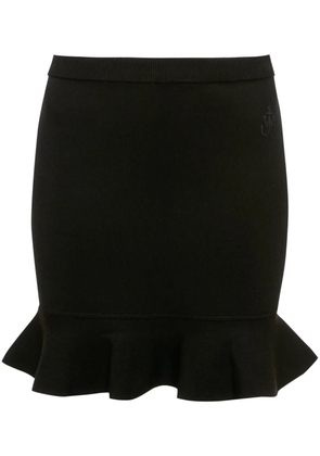 JW Anderson ruffled mini skirt - Black