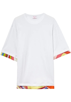PUCCI contrast-trim T-shirt - White