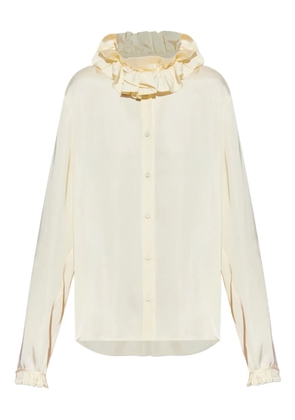 Jil Sander ruffled high-neck blouse - Yellow