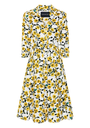 Samantha Sung Audrey midi shirt dress - White