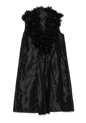 SHIATZY CHEN embroidered tulle coat - Black