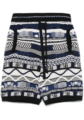 Laneus knitted bermuda shorts - Blue