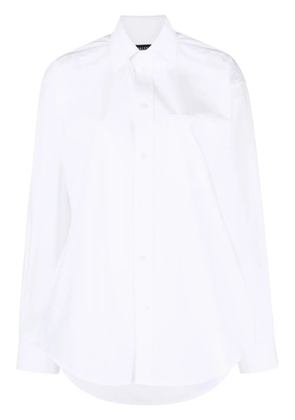 Balenciaga hourglass-shape long-sleeve shirt - White