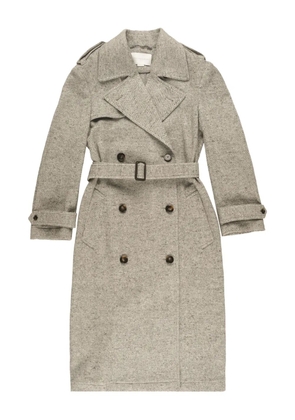 Stella McCartney herringbone belted coat - Neutrals