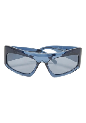 MCM Pre-Owned wraparound-frame sunglasses - Blue