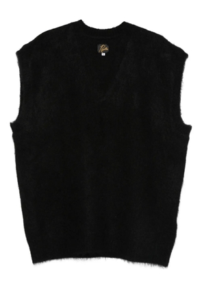 Needles sleeveless wool gilet - Black