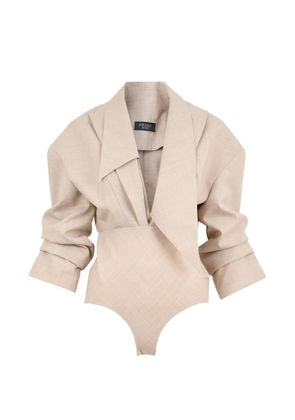 A.W.A.K.E. Mode tailored bodysuit - Neutrals