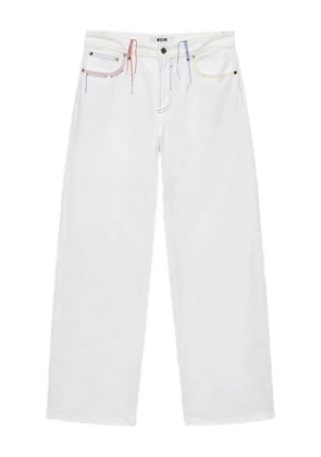 MSGM wide-leg jeans - White