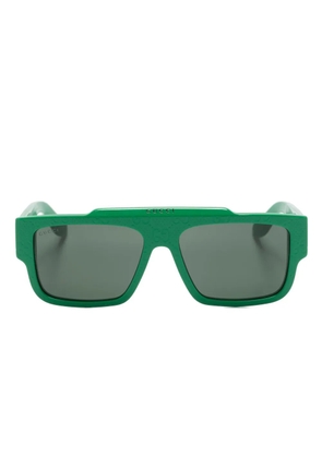Gucci Eyewear GG rectangle-frame sunglasses - Green