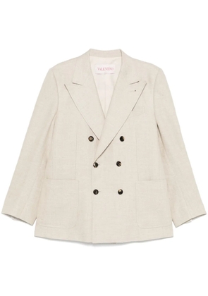 Valentino Garavani double-breasted blazer - Neutrals