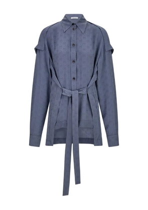 Ferragamo Ferragamo monogram shirt - Blue