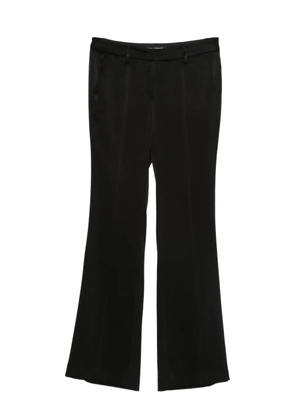 Luisa Cerano flared-leg trousers - Black