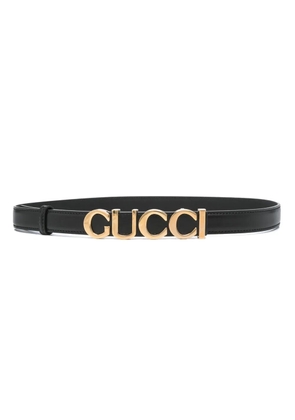 Gucci Pre-Owned logo-buckle belt - Black