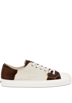 Moschino cowhide panelled sneakers - Neutrals