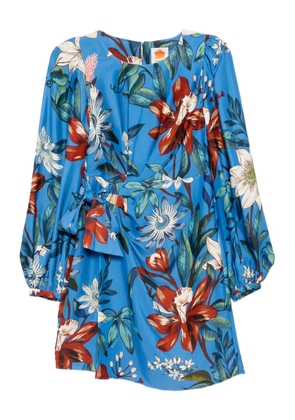 FARM Rio Surreal flowers wrap dress - Blue