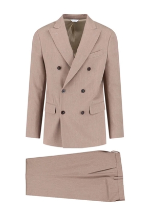 Boglioli detailed double-breasted suit - Neutrals