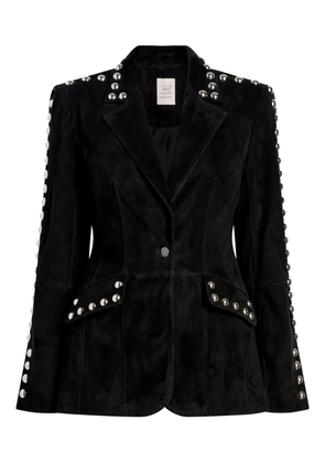 Cinq A Sept Milly studded suede jacket - Black