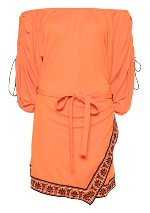 Rabanne belted mini dress - Orange