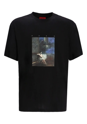 HUGO x Apoh ballerina-print cotton T-shirt - Black