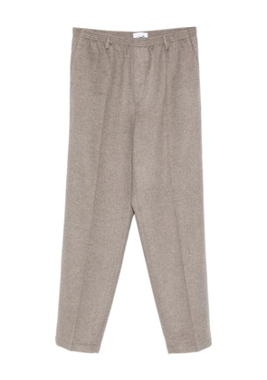 Cellar Door elasticated-waistband cashmere trousers - Brown