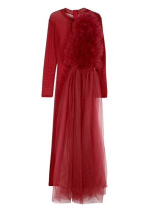 Alchemy x Lia Aram ruffled bodysuit - Red