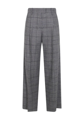 Brunello Cucinelli check-pattern trousers - Grey