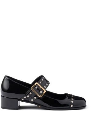 Prada 35mm leather Mary Jane pumps - Black