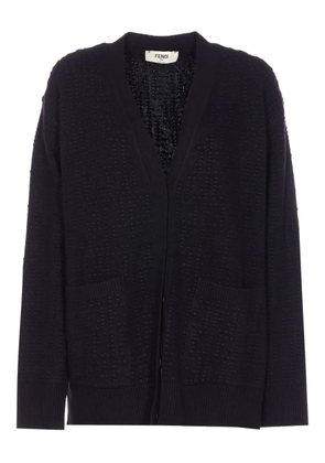 FENDI V-neck cardigan - Black
