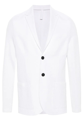 Harris Wharf London single-breasted honeycomb blazer - White