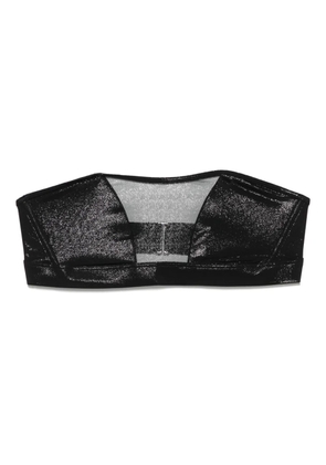 Maison Close Minuit bandeau bikini top - Black