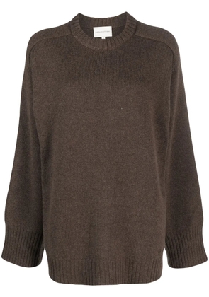 LouLou de Saison Safi wool-blend crew-neck jumper - Brown