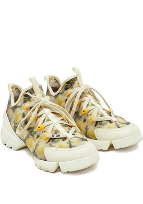 Christian Dior Pre-Owned 2024 D-Connect floral sneakers - Neutrals