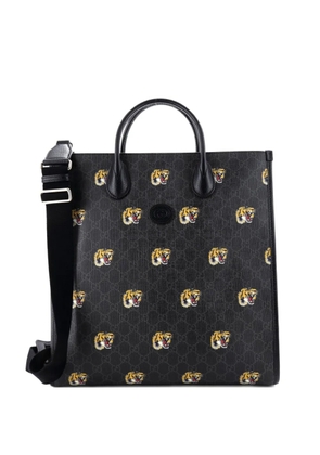 Gucci Pre-Owned Interlocking G Printed GG Coated Canvas Vertical tote bag - Black