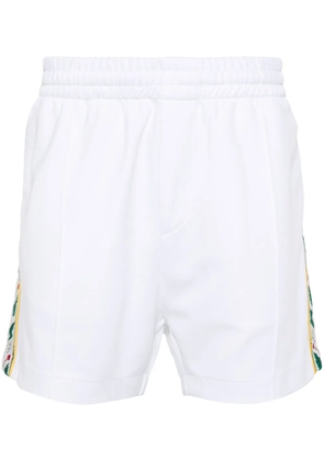 Casablanca logo-embellished jersey shorts - White