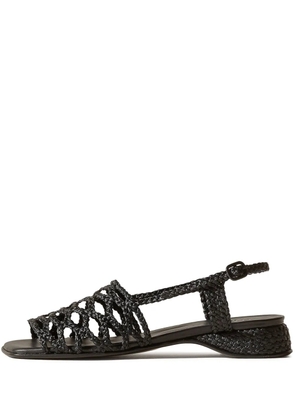Hereu Alzira woven-detail sandals - Black