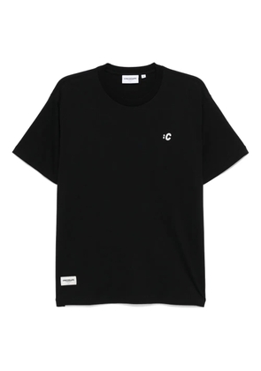 CHOCOOLATE logo-embroidered T-shirt - Black