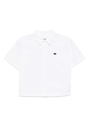 CHOCOOLATE cropped shirt - White