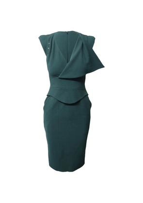 Antonio Berardi Vintage peplum midi dress - Green