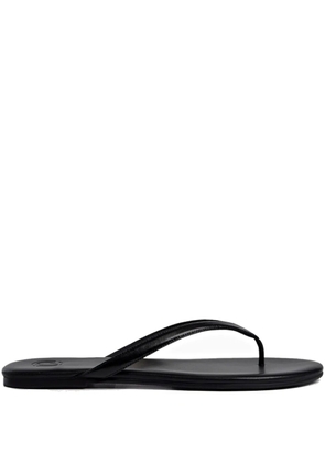 12 STOREEZ leather flip-flops - Black