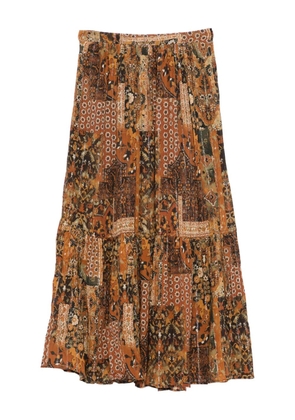 Ba&Sh Pisca tiered maxi skirt - Orange