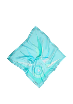 PUCCI Hawaii-print scarf - Blue
