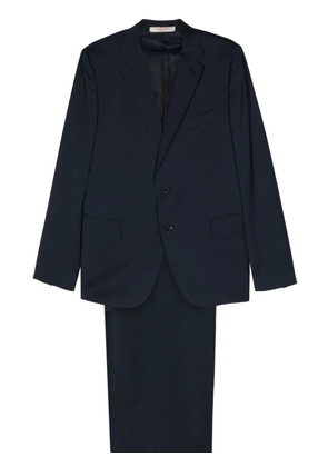 Valentino Garavani mini-check single-breasted suit - Blue
