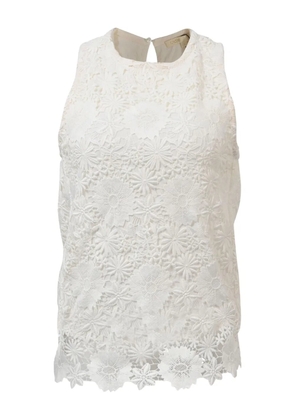 Maje Lidony floral-lace blouse - White