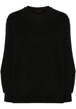 Moncler embossed-logo cotton sweatshirt - Black