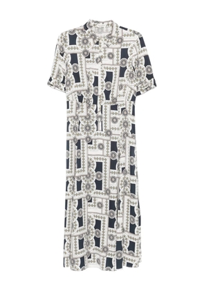 Marc O'Polo geometric-print midi dress - White