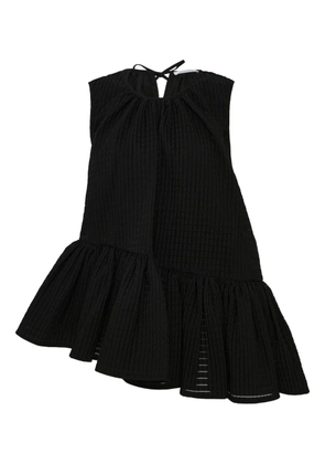 Cecilie Bahnsen Bettina asymmetric sleeveless top - Black
